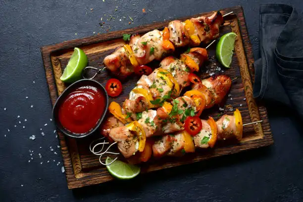 Brochettes de Poulet Mariné à l'Airfryer