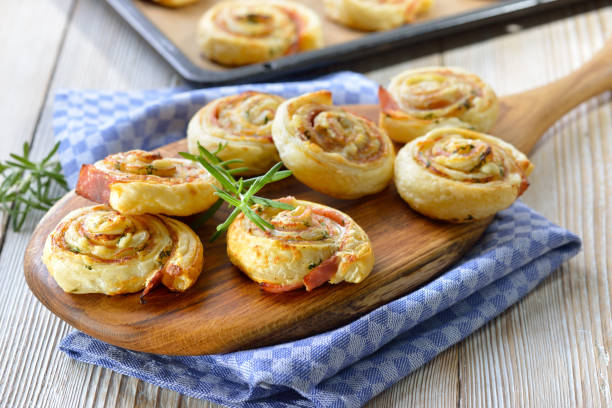 Rouleaux feuilletée au jambon