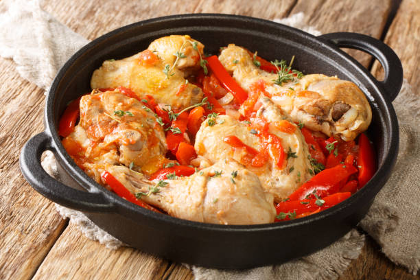 Image de la recette de Poulet Basquaise