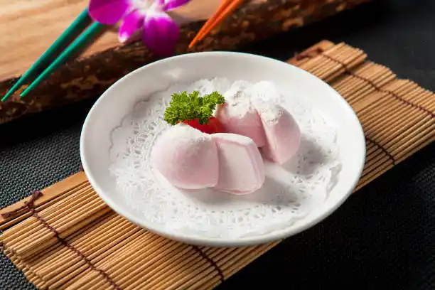 Mochi glacé à la fraise